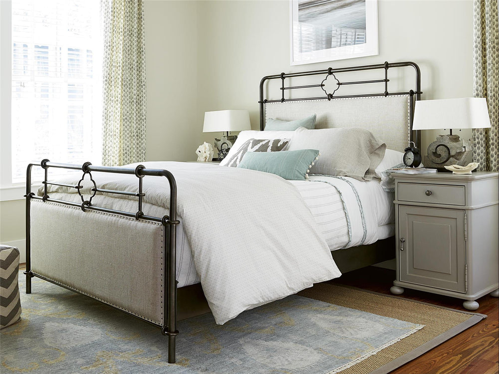 Curated Upholstered Metal Queen Bed - Universal Furniture - AmericanHomeFurniture