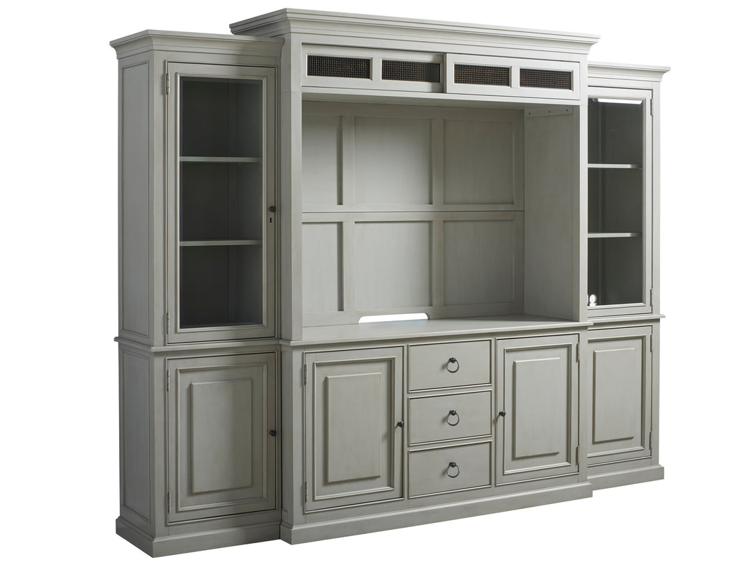 Summer Hill Entertainment Console With Hutch 1 - AmericanHomeFurniture