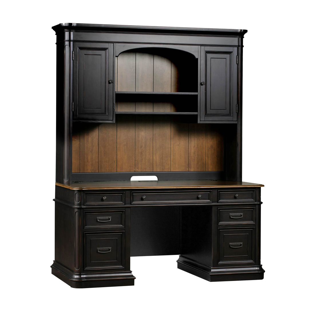 American Home Furniture | TOV Furniture - Roanoke Black Credenza & Hutch SET