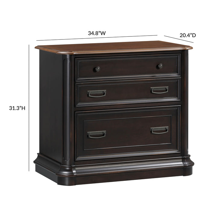 American Home Furniture | TOV Furniture - Roanoke Black File Cabinet