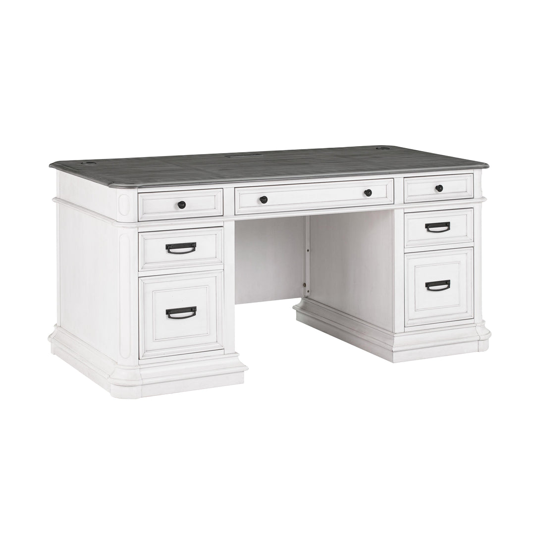 American Home Furniture | TOV Furniture - Roanoke White Executive Desk
