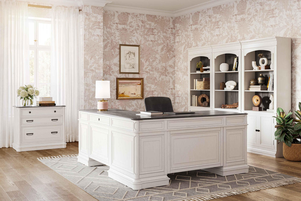 American Home Furniture | TOV Furniture - Roanoke White L Desk