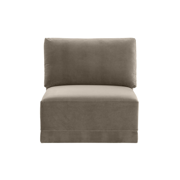 American Home Furniture | TOV Furniture - Willow Taupe Armless Chair