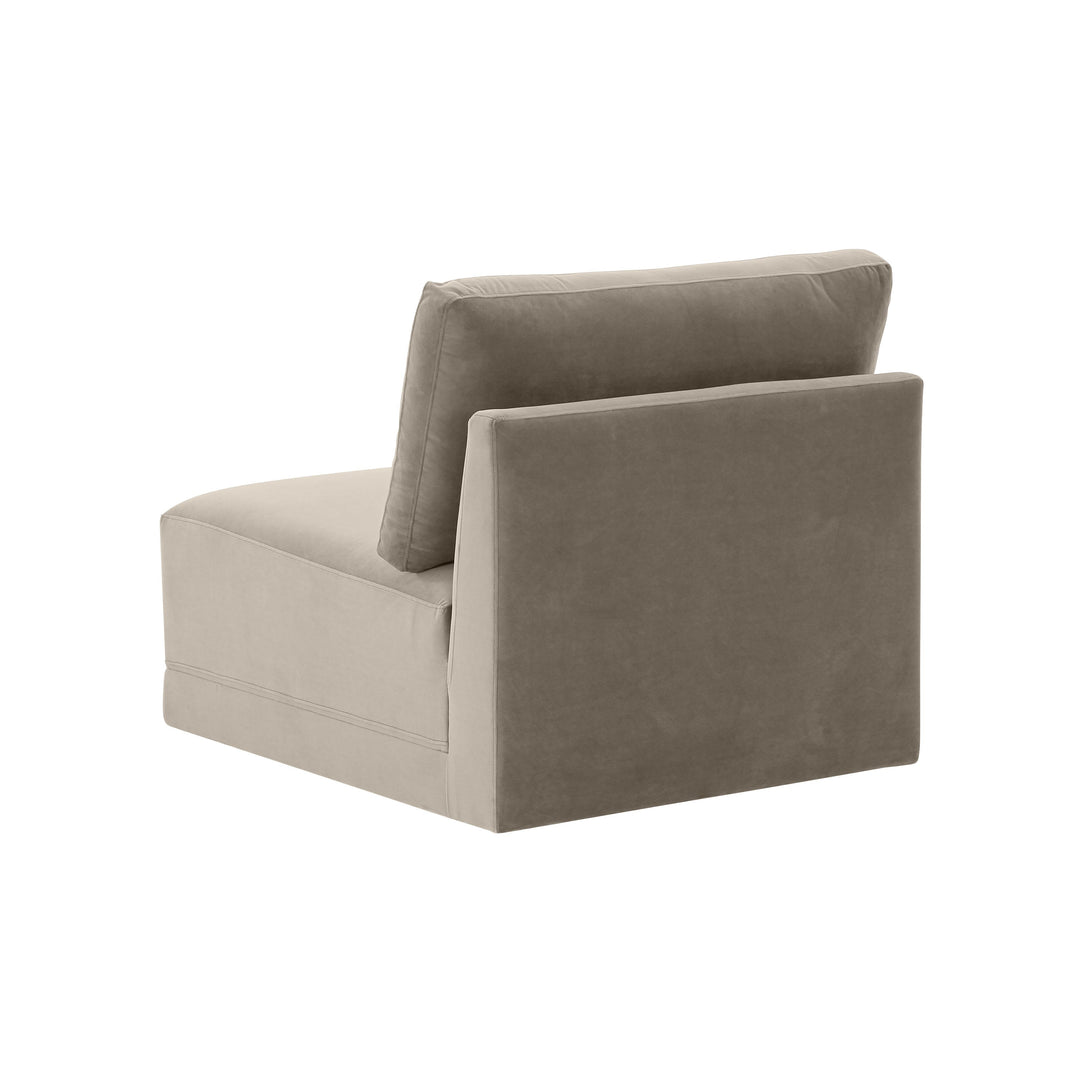 American Home Furniture | TOV Furniture - Willow Taupe Armless Chair