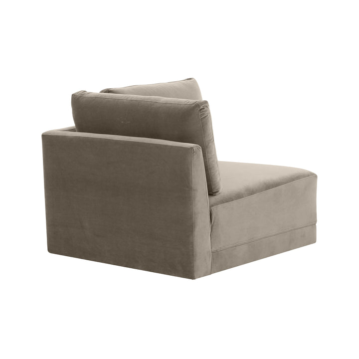 American Home Furniture | TOV Furniture - Willow Taupe Corner Chair