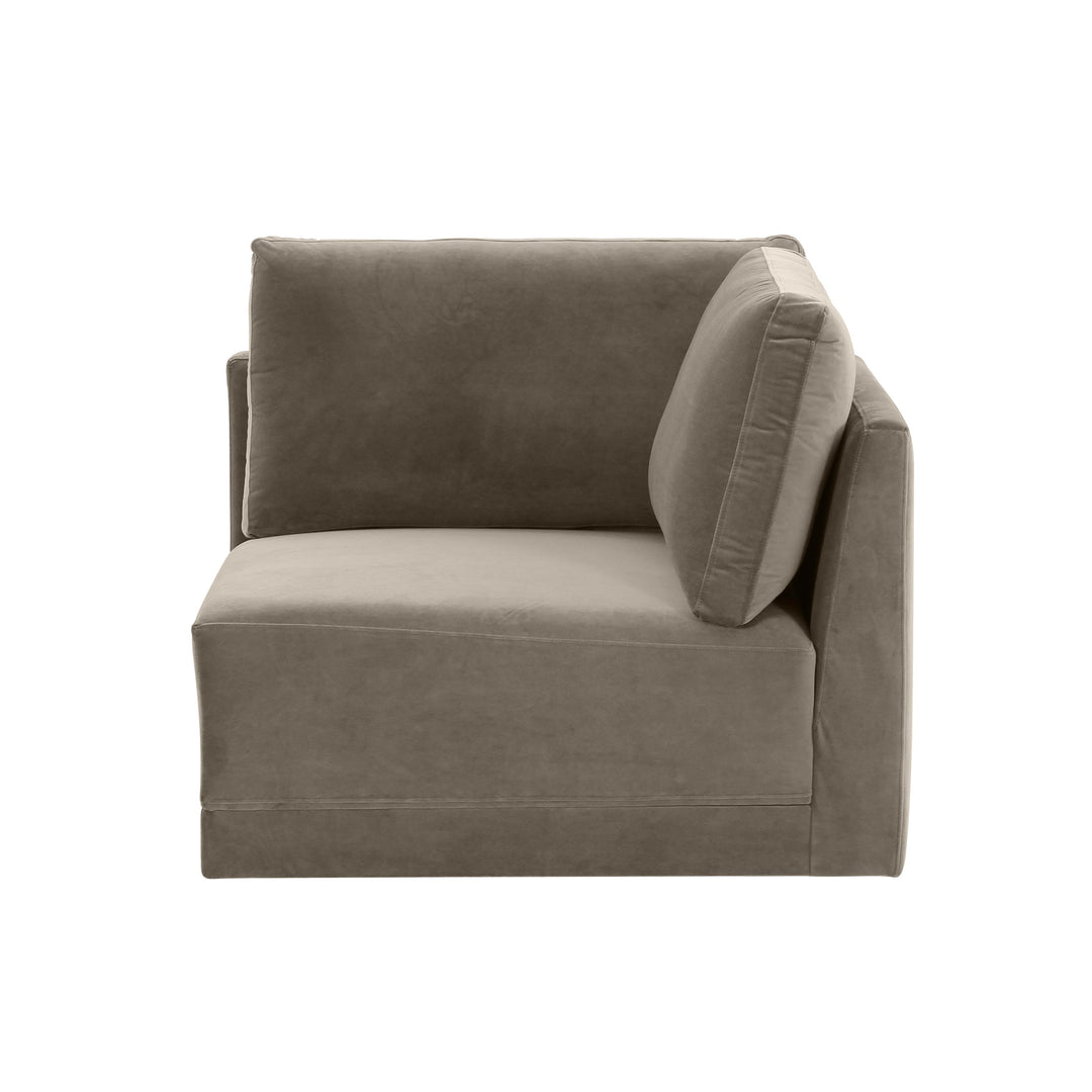 American Home Furniture | TOV Furniture - Willow Taupe Corner Chair