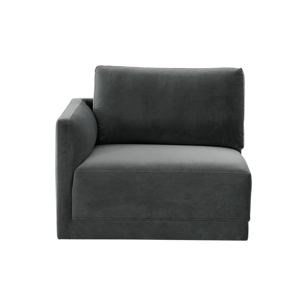 American Home Furniture | TOV Furniture - Willow Charcoal LAF Corner Chair