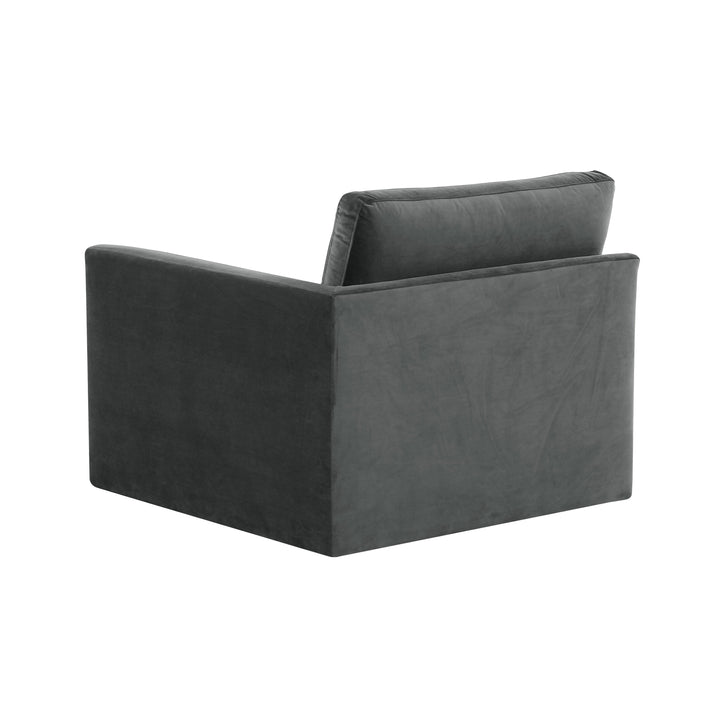 American Home Furniture | TOV Furniture - Willow Charcoal RAF Corner Chair