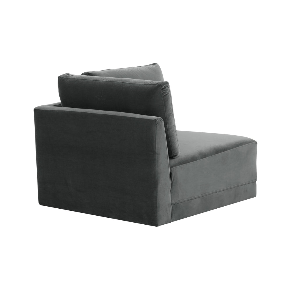 American Home Furniture | TOV Furniture - Willow Charcoal Corner Chair