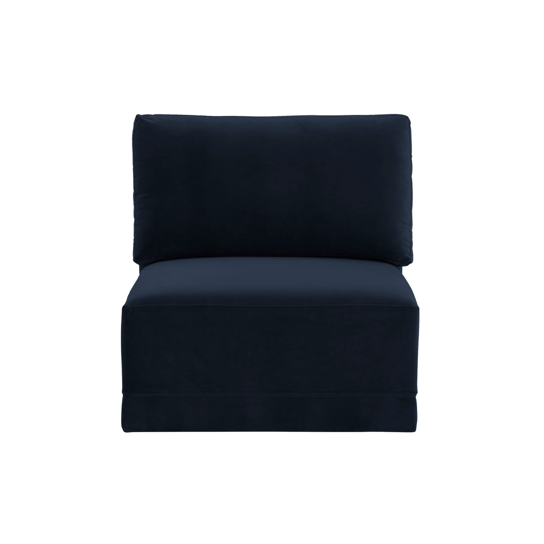 American Home Furniture | TOV Furniture - Willow Navy Armless Chair