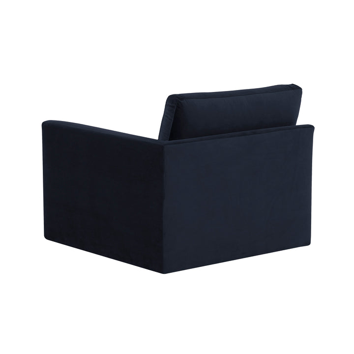 American Home Furniture | TOV Furniture - Willow Navy RAF Corner Chair