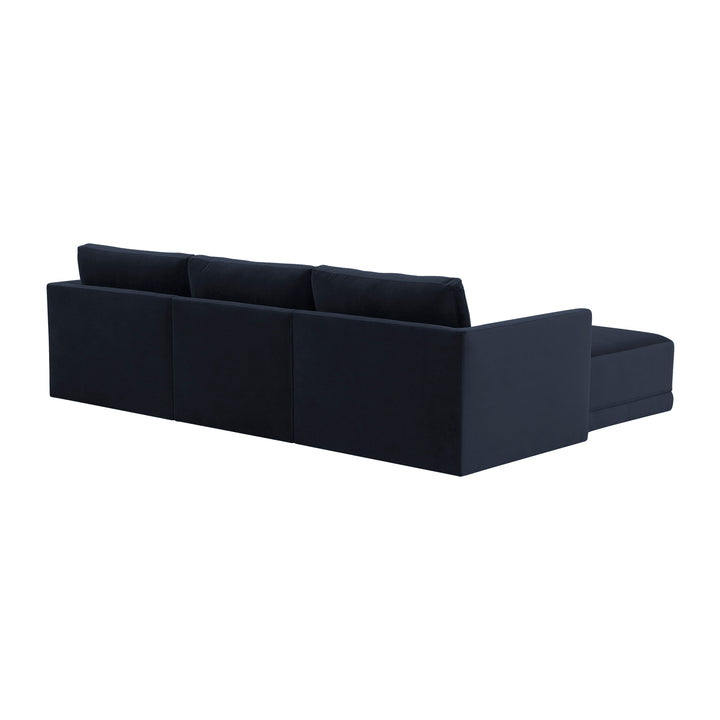 American Home Furniture | TOV Furniture - Willow Navy Modular Sectional