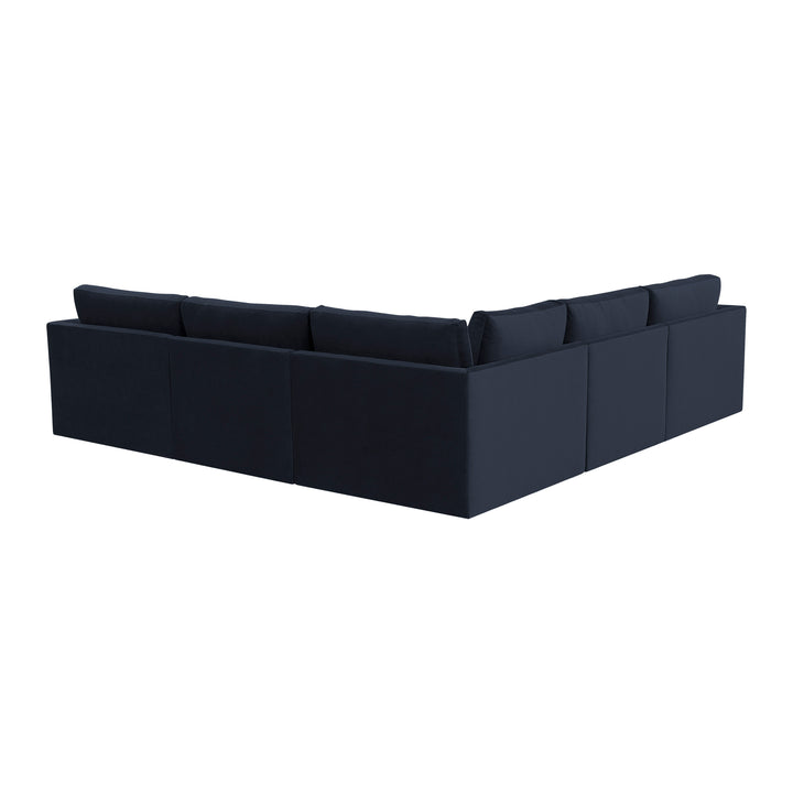 American Home Furniture | TOV Furniture - Willow Navy Modular L Sectional