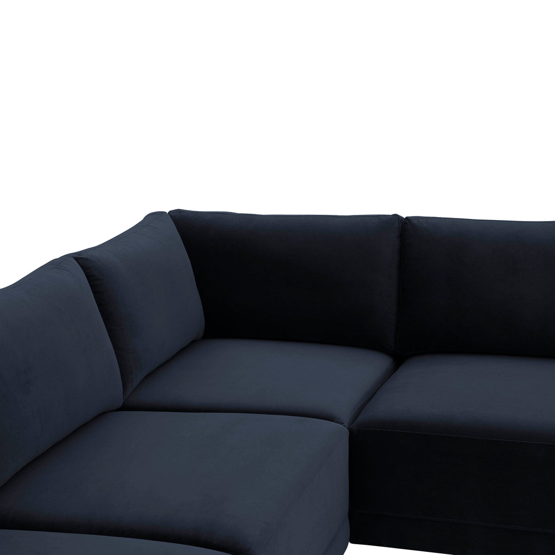 American Home Furniture | TOV Furniture - Willow Navy Modular L Sectional