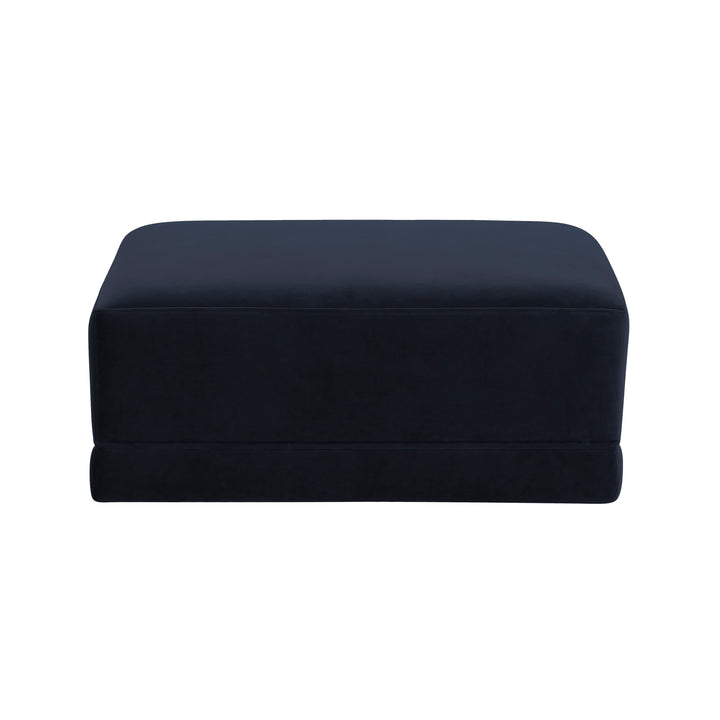 American Home Furniture | TOV Furniture - Willow Navy Ottoman