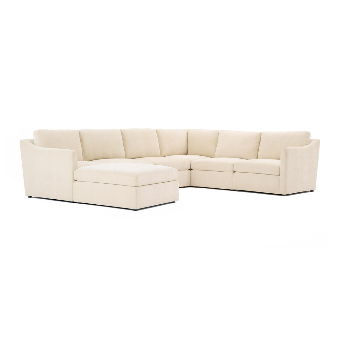 American Home Furniture | TOV Furniture - Aiden Beige Modular Large Chaise Sectional