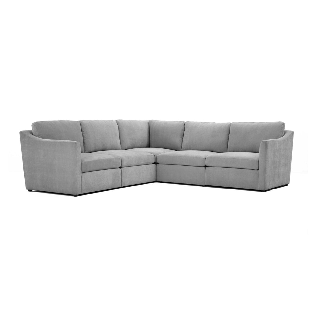 American Home Furniture | TOV Furniture - Aiden Gray Modular L Sectional