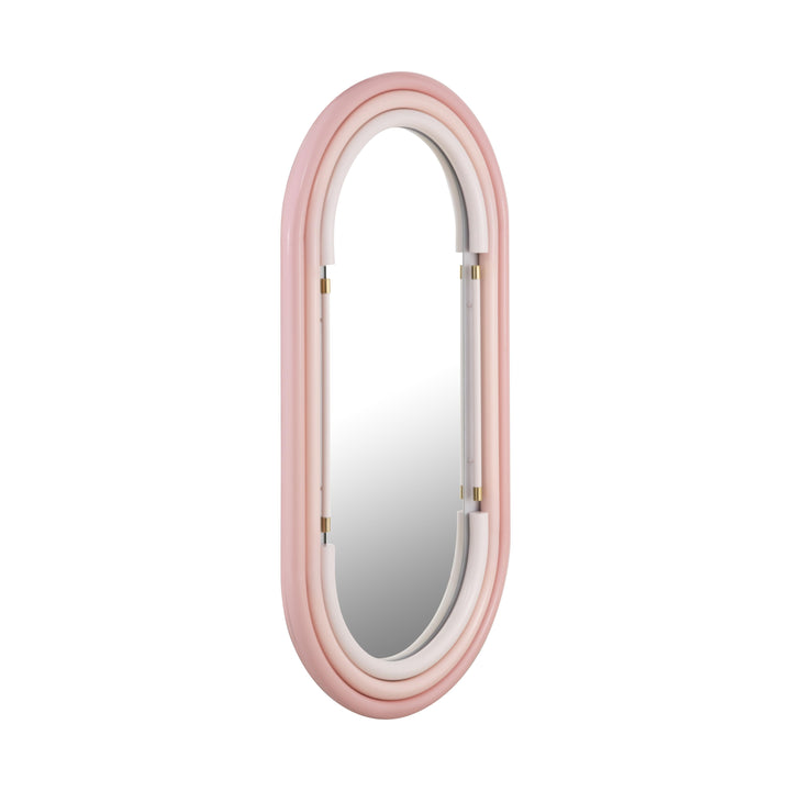 American Home Furniture | TOV Furniture - Neon Wall Mirror in Pink