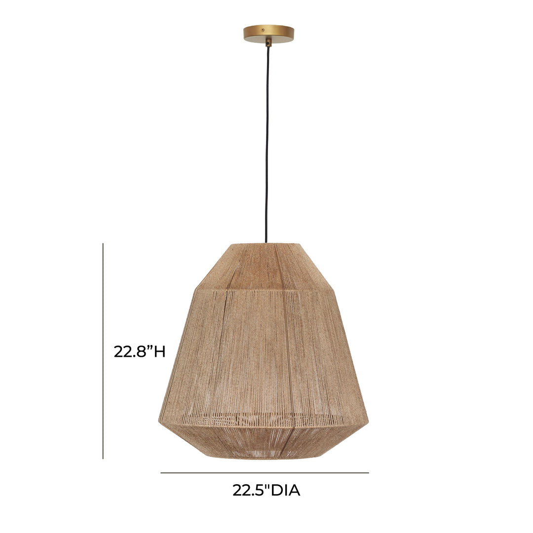 American Home Furniture | TOV Furniture - Hope Natural Pendant Lamp