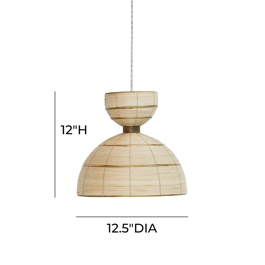 American Home Furniture | TOV Furniture - Lydia Rattan Pendant Lamp