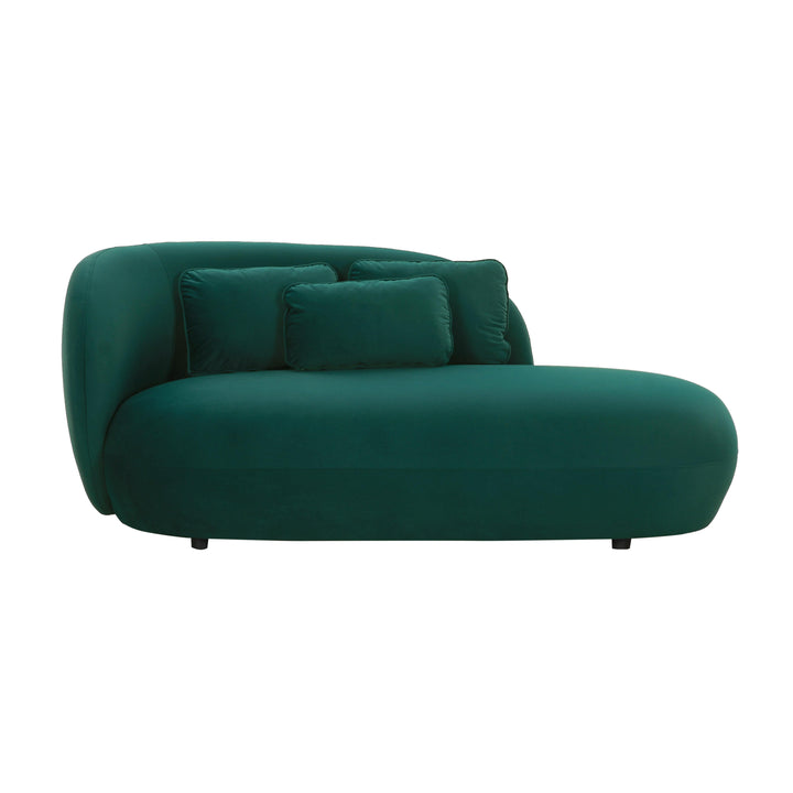 American Home Furniture | TOV Furniture - Galet Green Velvet Chaise