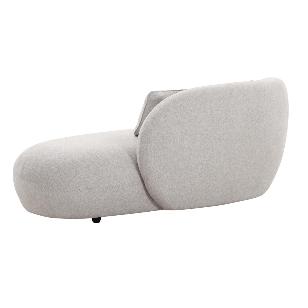 American Home Furniture | TOV Furniture - Galet Grey Velvet Chaise
