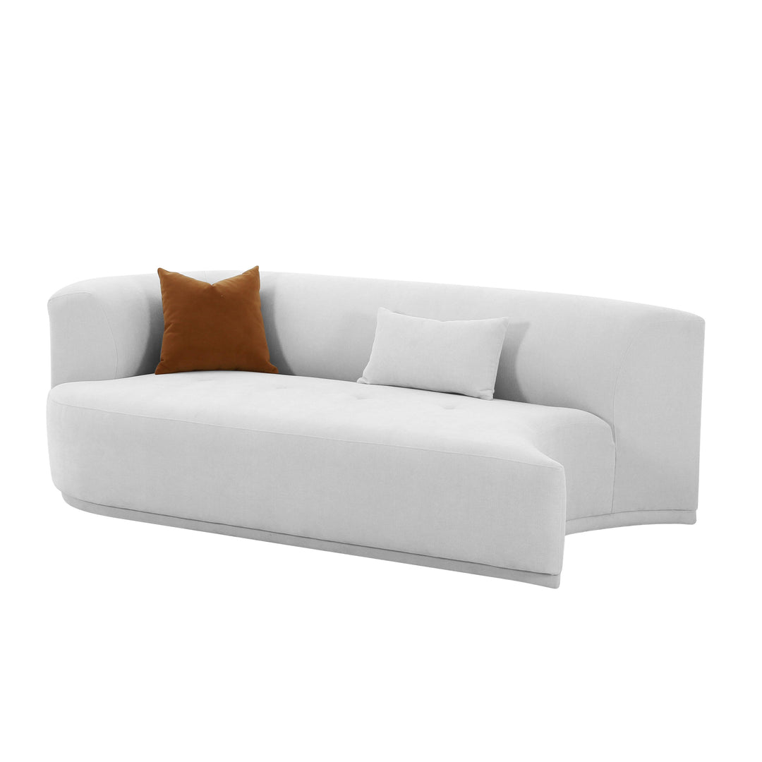 American Home Furniture | TOV Furniture - Fickle Grey Velvet Modular LAF Loveseat