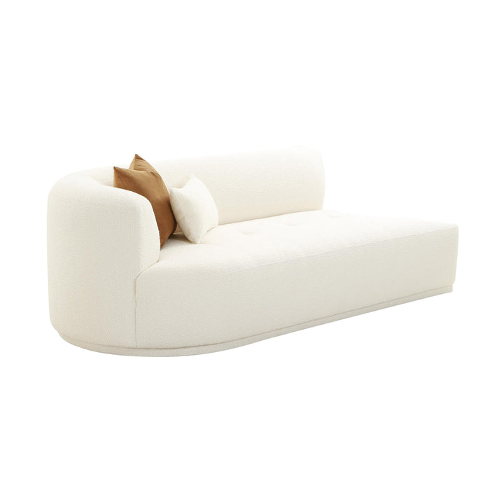 American Home Furniture | TOV Furniture - Fickle Cream Boucle Modular LAF Loveseat