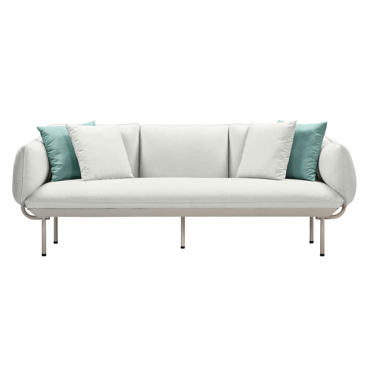 American Home Furniture | TOV Furniture - Katti Light Grey Outdoor Sofa