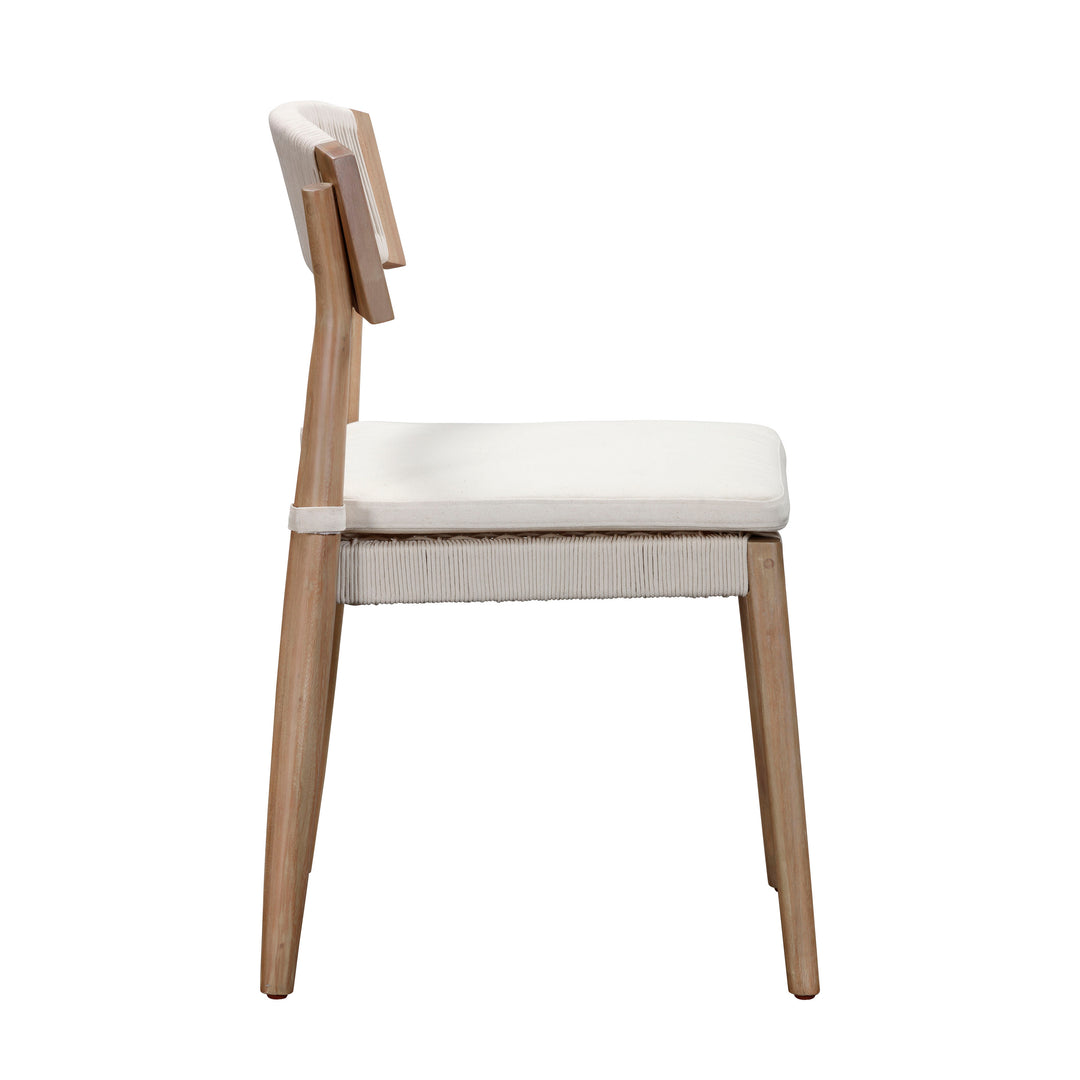 American Home Furniture | TOV Furniture - Gata Cream Outdoor Dining Chair - Set of 2
