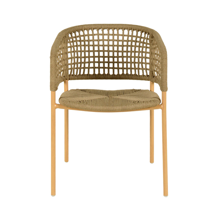 American Home Furniture | TOV Furniture - Niel Natural Oak Finish Outdoor Dining Chair