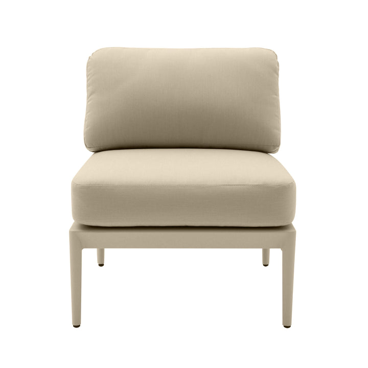American Home Furniture | TOV Furniture - Kapri Taupe Modular Outdoor Armless Chair