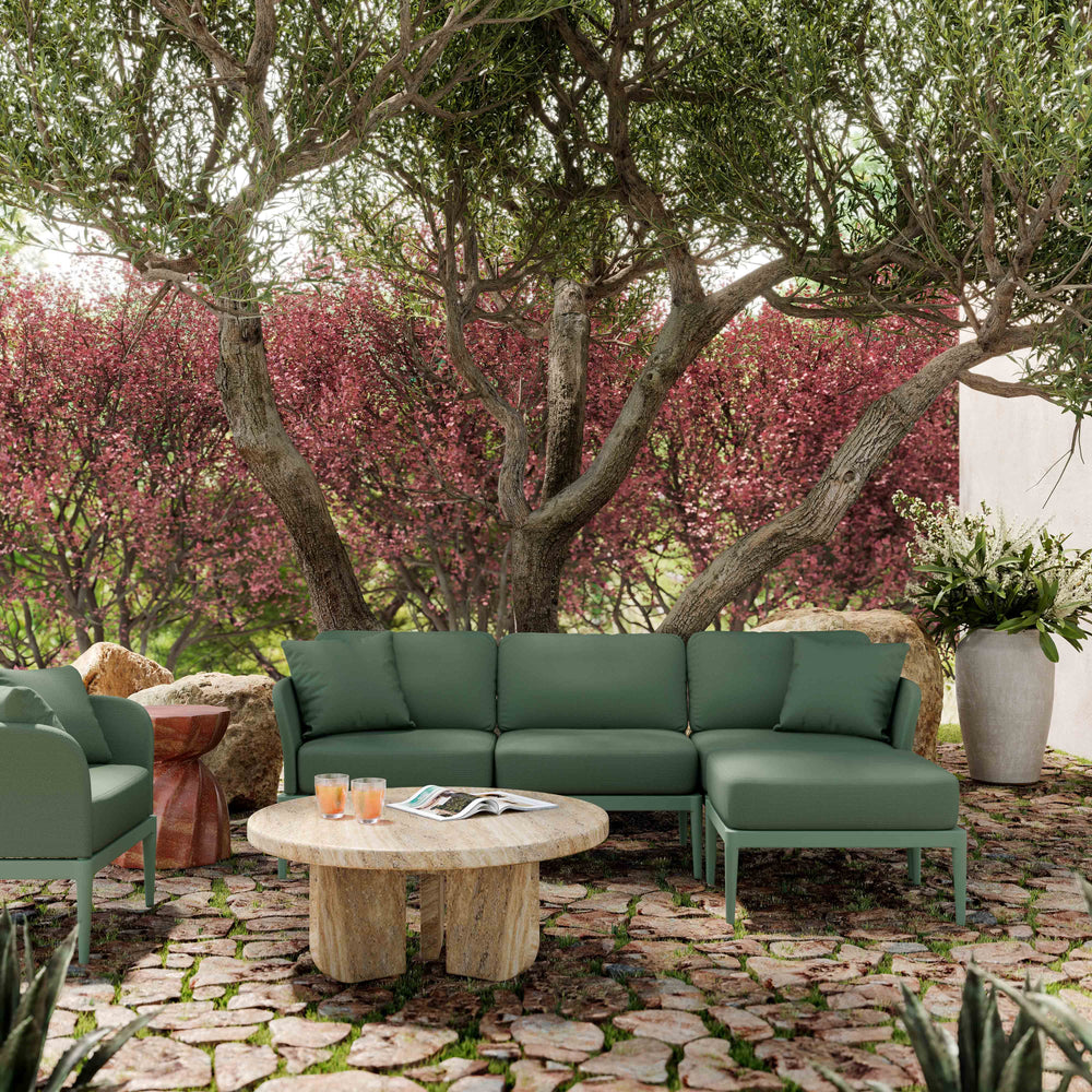 American Home Furniture | TOV Furniture - Kapri Moss Green Outdoor Ottoman