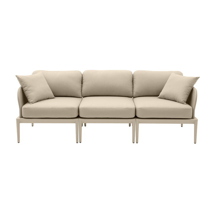 American Home Furniture | TOV Furniture - Kapri Taupe Modular Outdoor Sofa