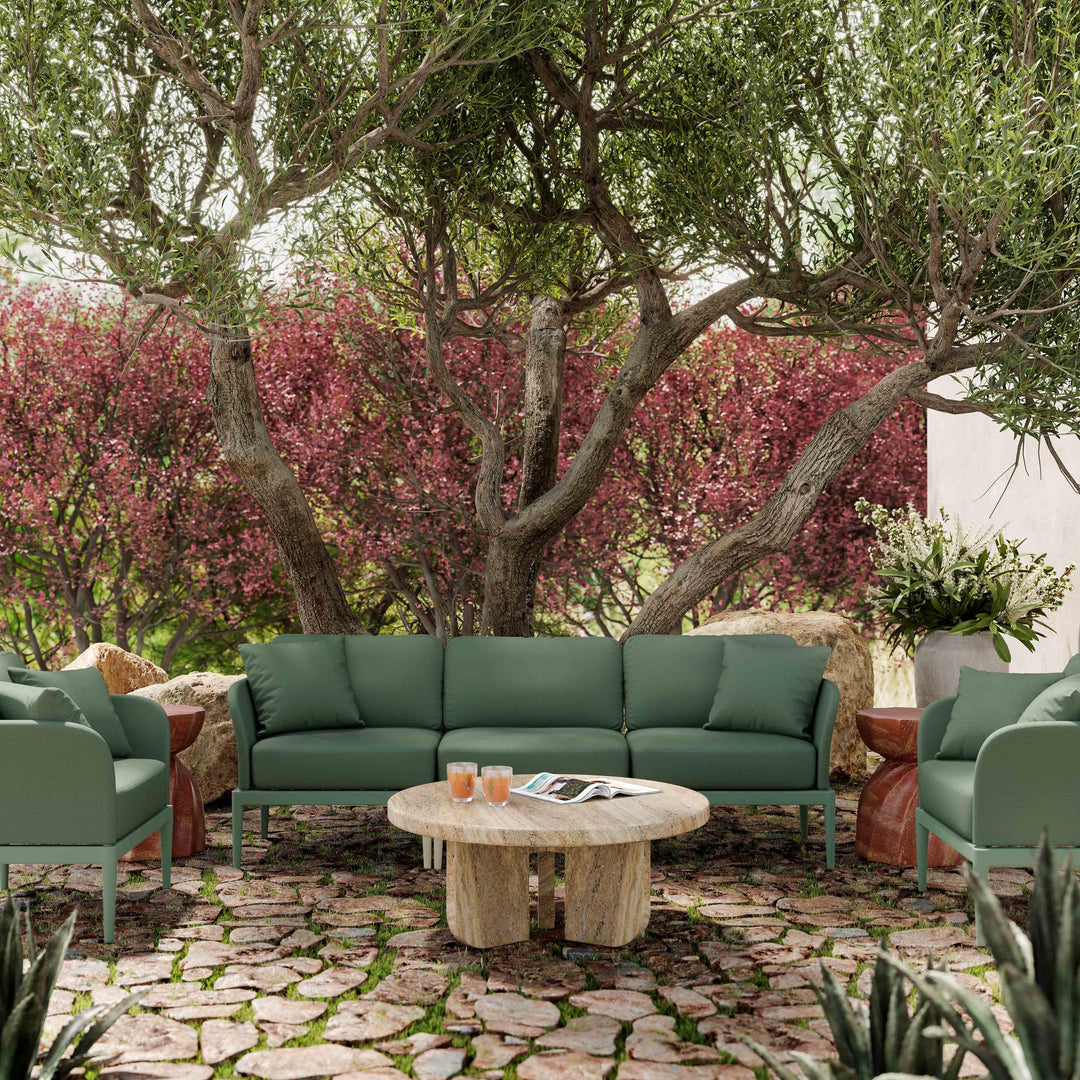 American Home Furniture | TOV Furniture - Kapri Moss Green Modular Outdoor Sofa