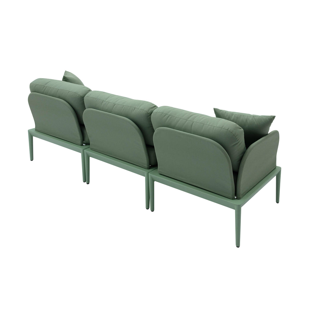 American Home Furniture | TOV Furniture - Kapri Moss Green Modular Outdoor Sofa