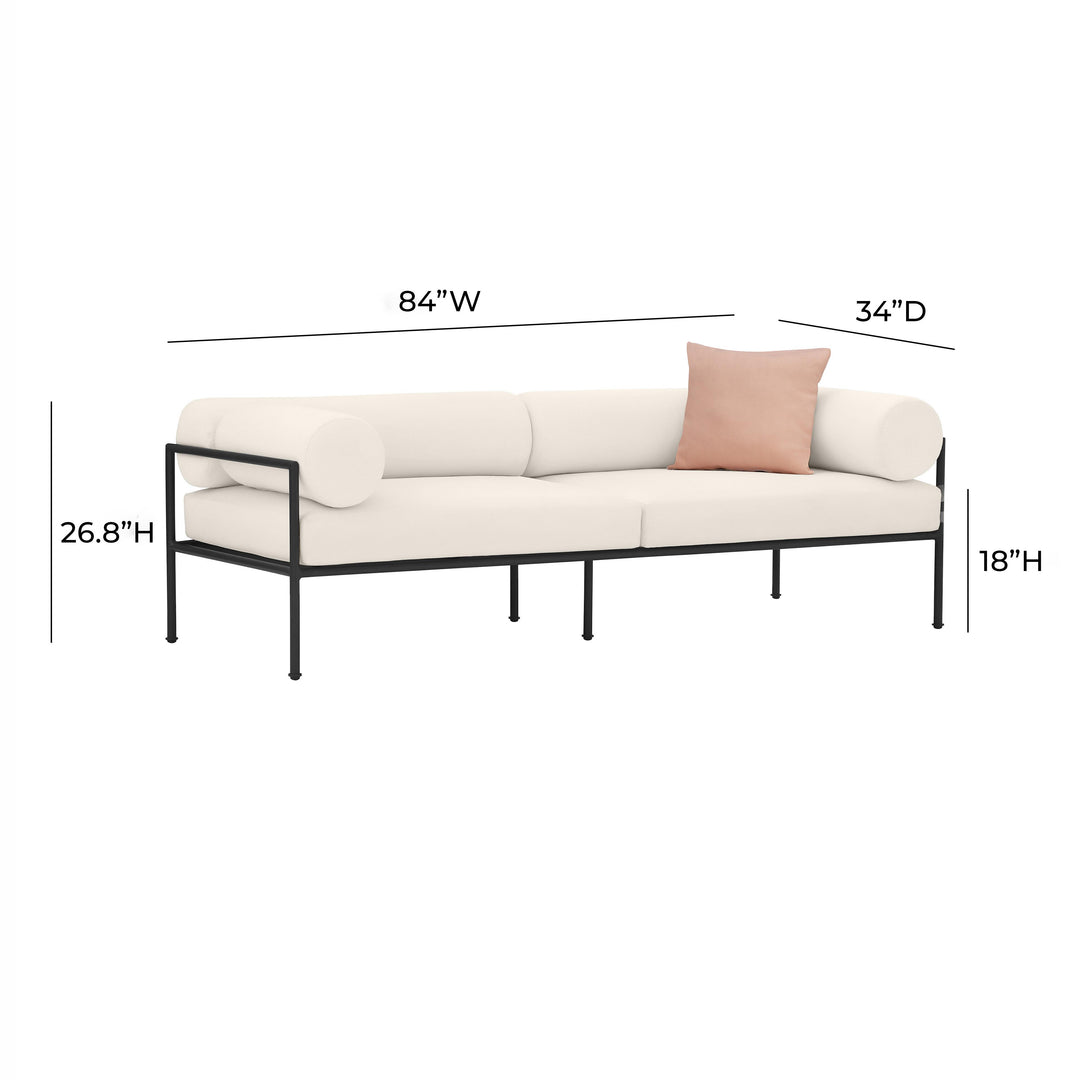 American Home Furniture | TOV Furniture - Vera Cream Outdoor Sofa