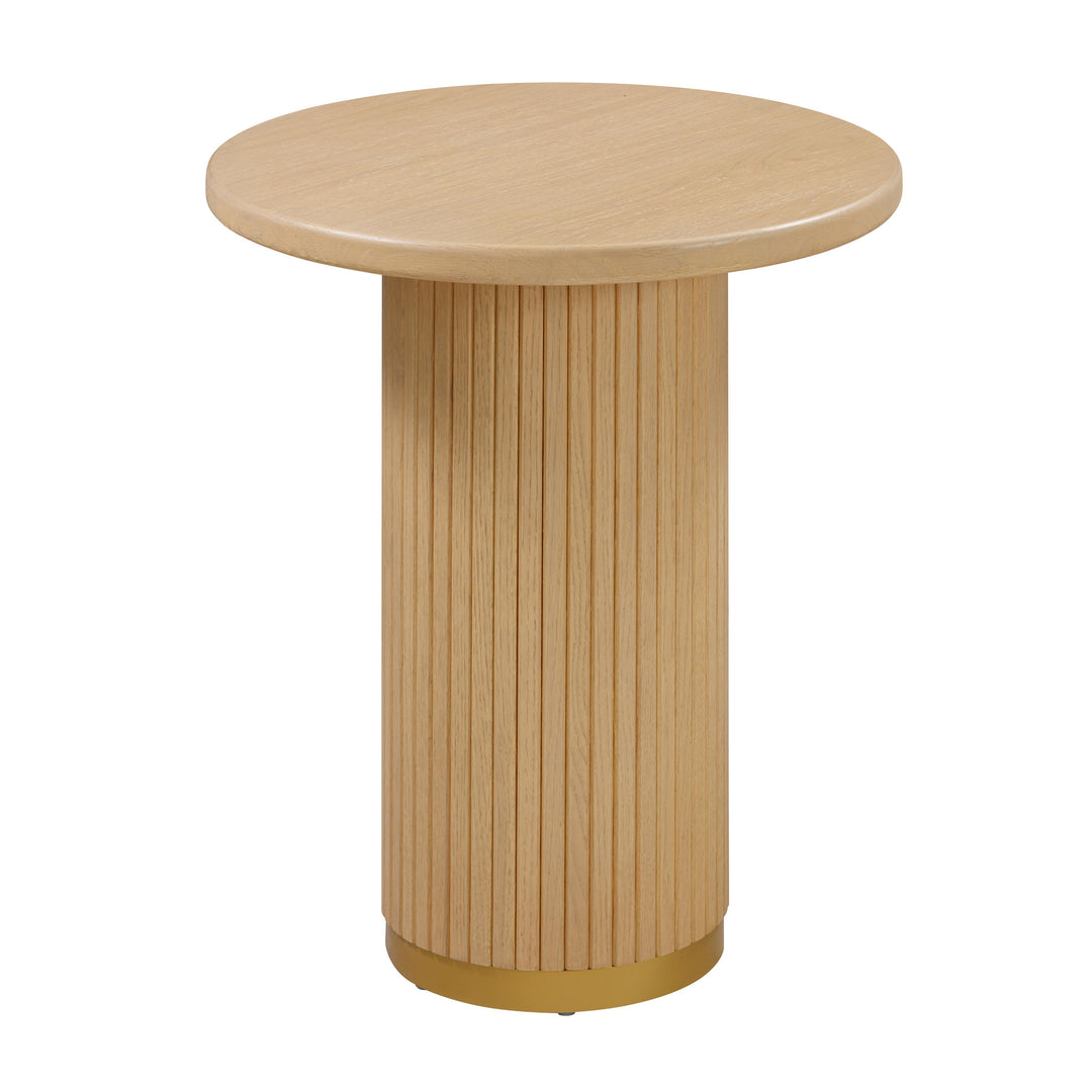 American Home Furniture | TOV Furniture - Chelsea Natural Oak Wood Entry Table