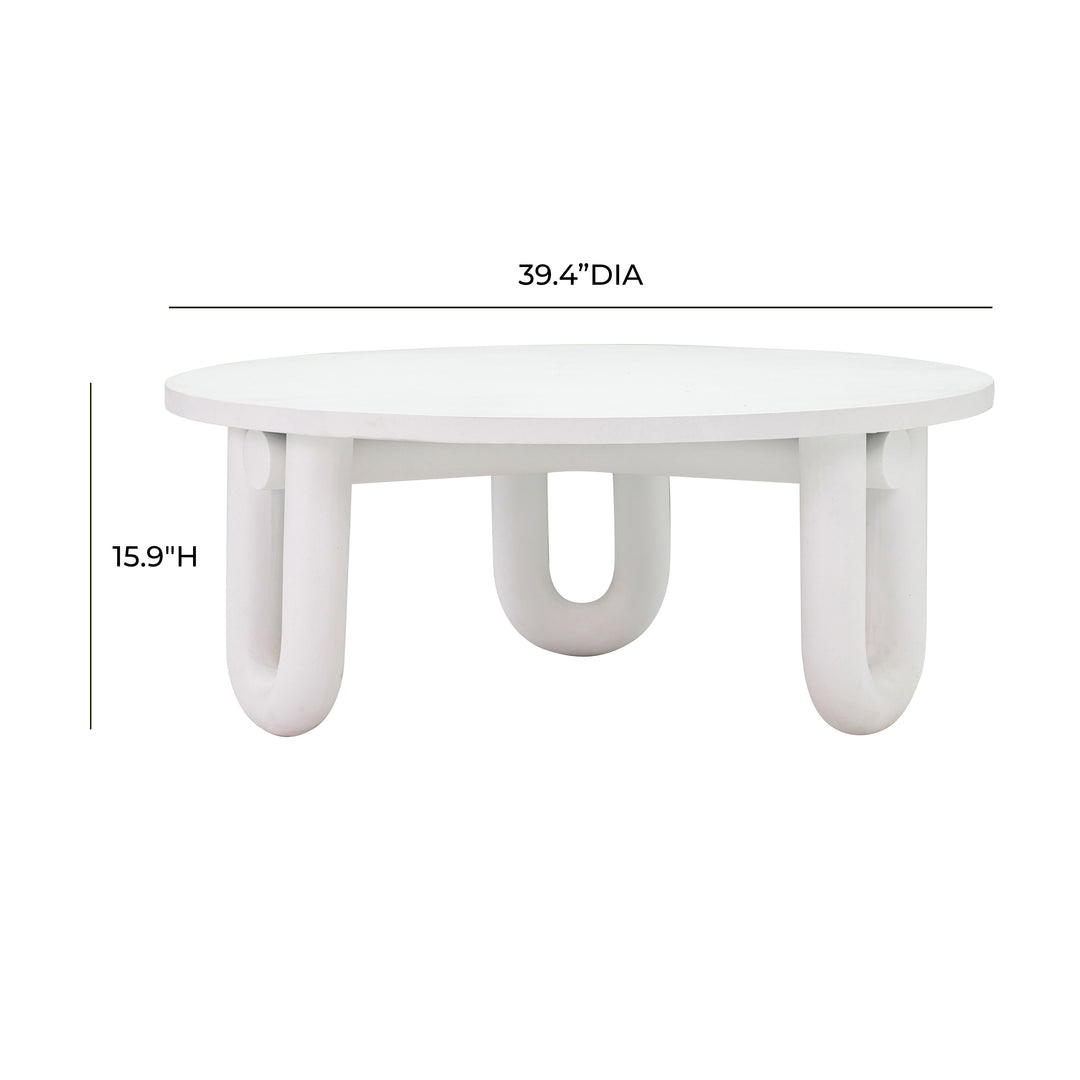American Home Furniture | TOV Furniture - Tildy Concrete Coffee Table