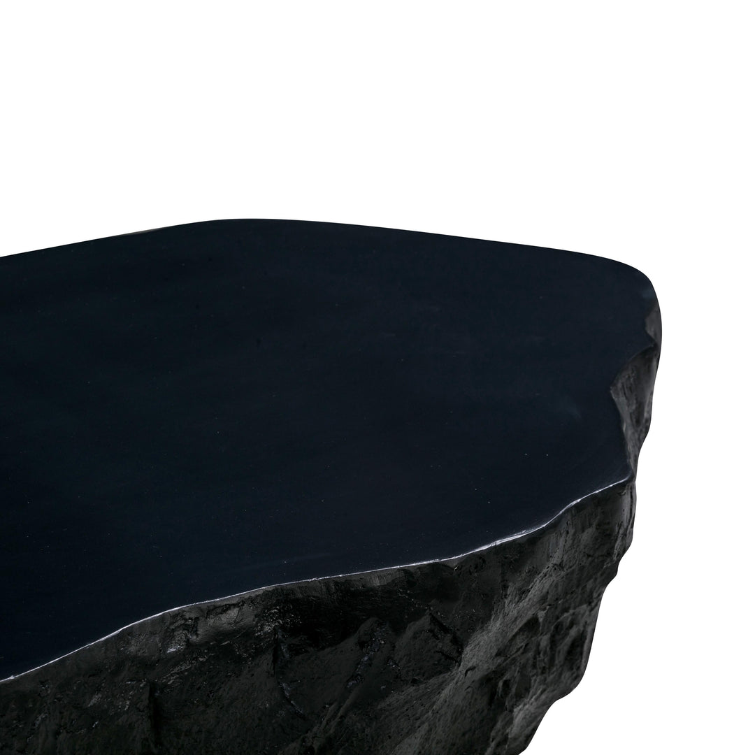 American Home Furniture | TOV Furniture - Crag Black Concrete Coffee Table