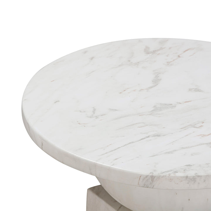 American Home Furniture | TOV Furniture - Chip Marble Print Indoor / Outdoor Side Table