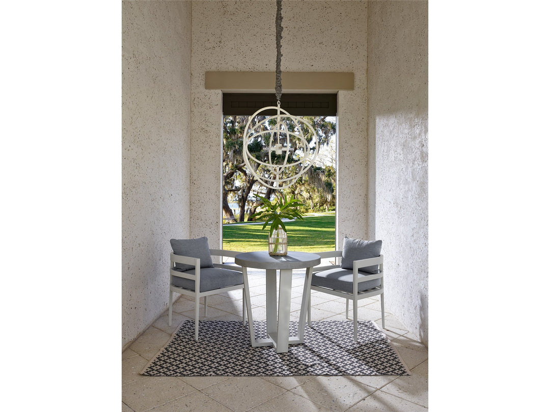 Outdoor Aluminum Barrel Back Dining Chair - AmericanHomeFurniture