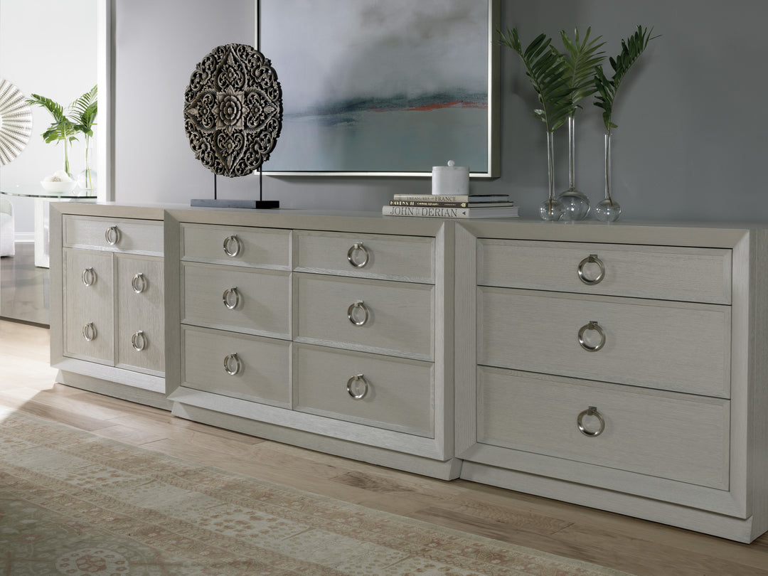 American Home Furniture | Artistica Home  - Signature Designs Zeitgeist White Drawer Hall Chest