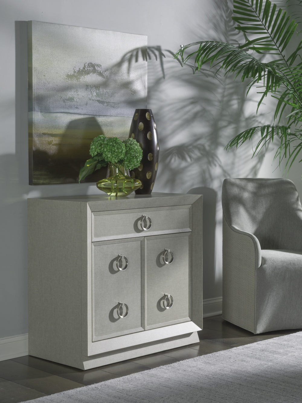 American Home Furniture | Artistica Home  - Signature Designs Zeitgeist Linen Hall Door Chest