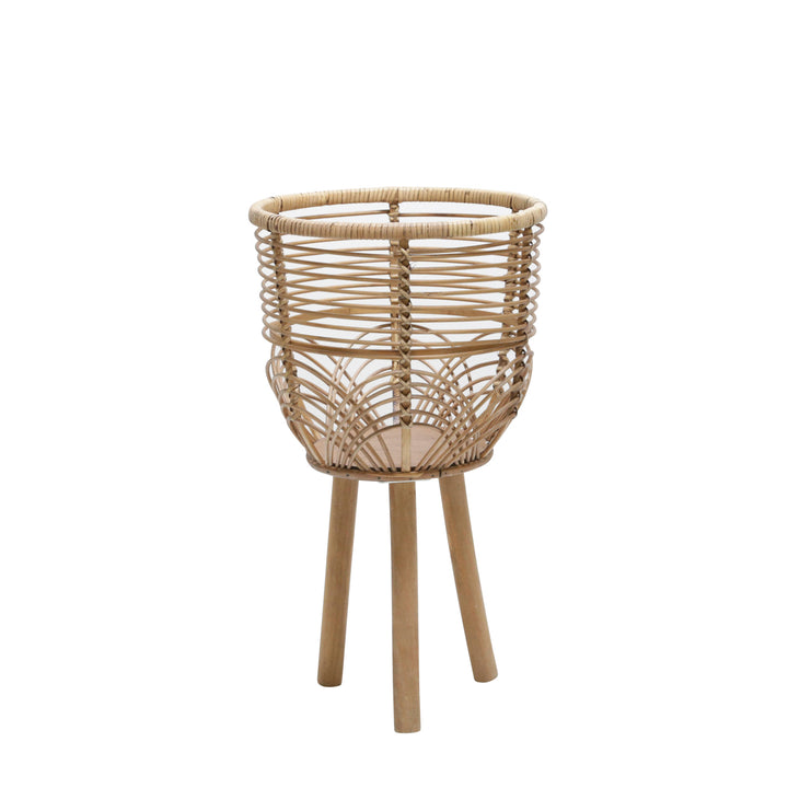 S/2 Wicker Planters 10/12", Natural