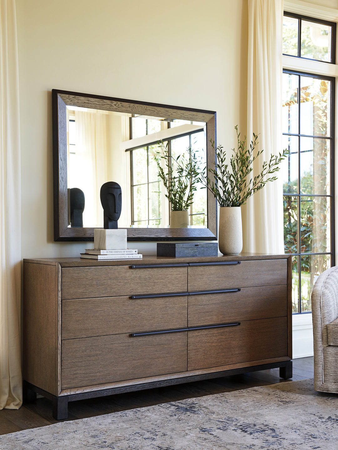 American Home Furniture | Lexington  - Zanzibar Eaton Rectangular Mirror