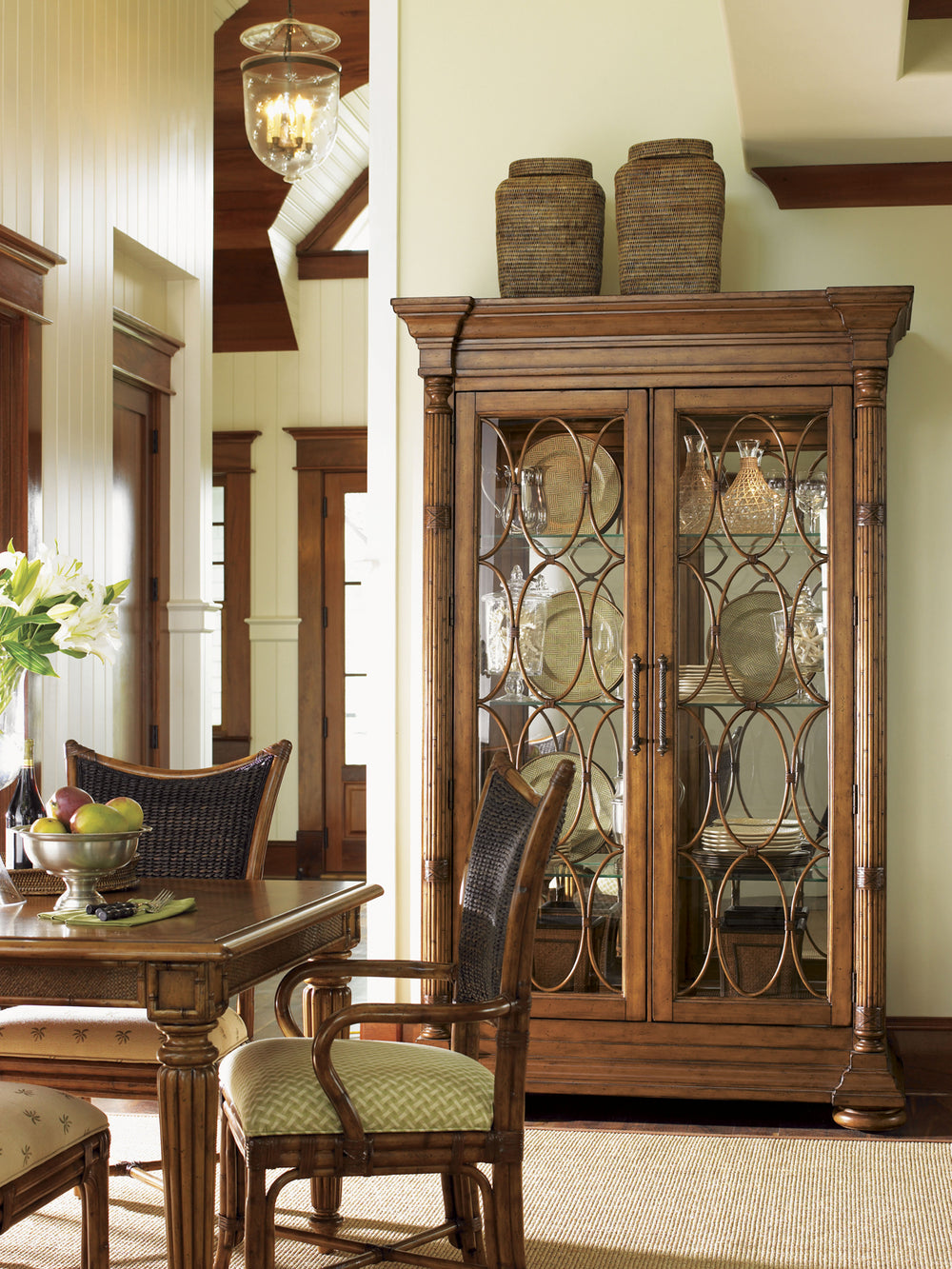 American Home Furniture | Tommy Bahama Home  - Island Estate Mariana Display Cabinet