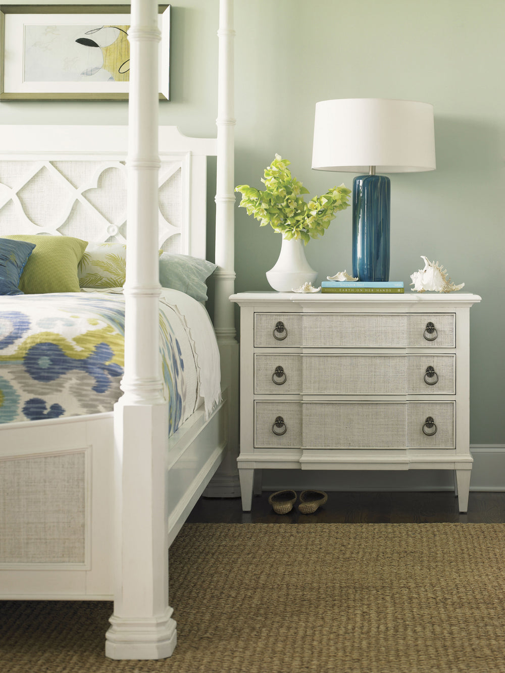 American Home Furniture | Tommy Bahama Home  - Ivory Key Tuckers Point Bachelors Chest