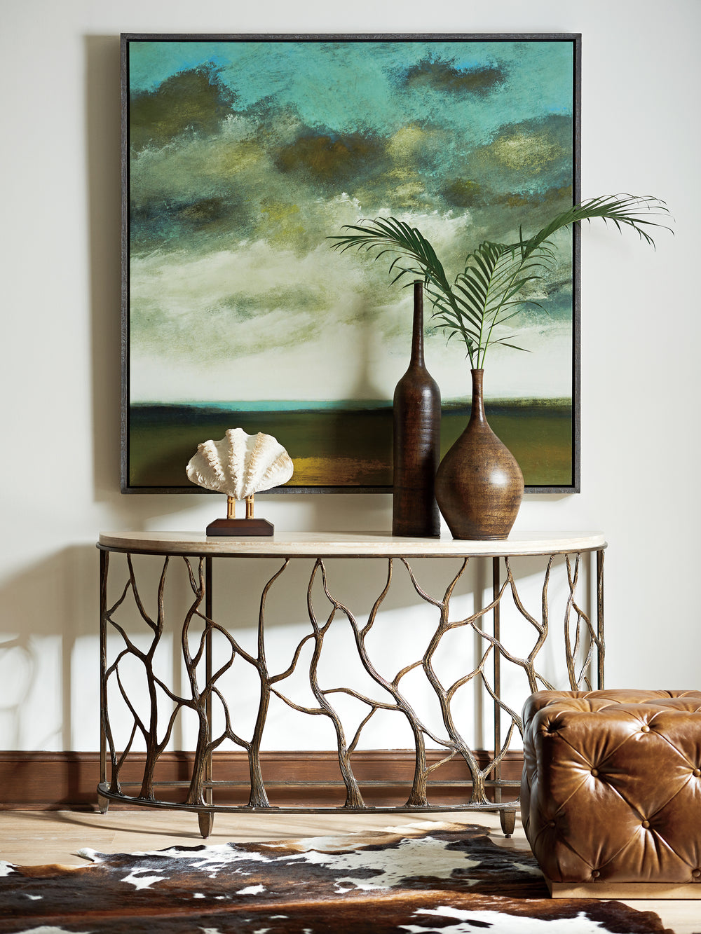 American Home Furniture | Tommy Bahama Home  - Los Altos Bannister Garden Console Table