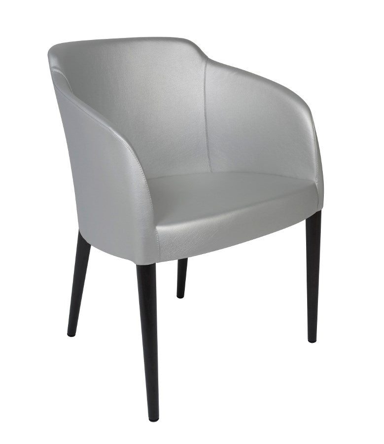 Este Arm Chair, Silver w/Wenge Legs - Oggetti - AmericanHomeFurniture